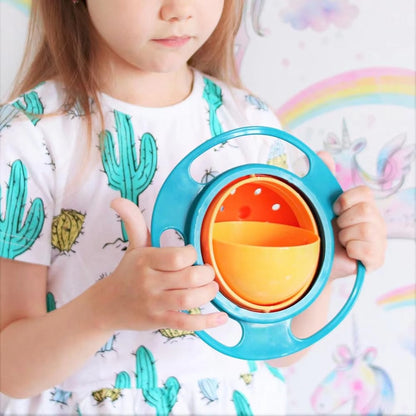 360° Rotating Spill-Proof Gyro Bowl